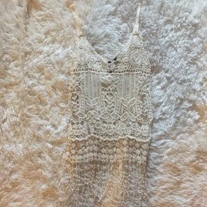 Crochet Fringe tank top